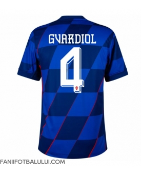 Croația Josko Gvardiol #4 Tricou Fotbal Replică European 2024 Barbati Deplasare